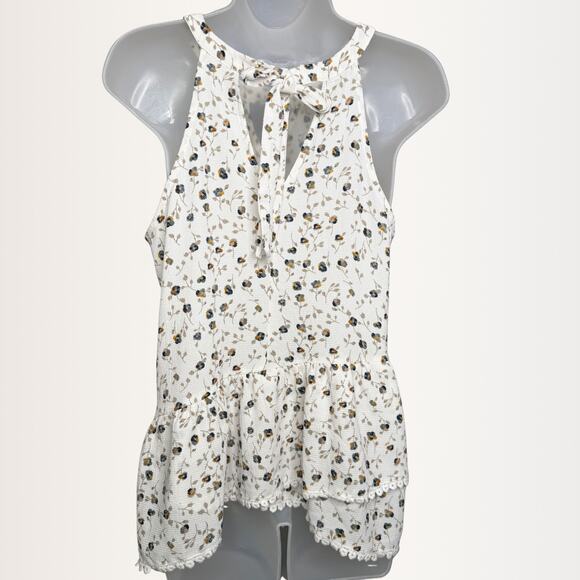 Altar'd State Floral Peplum Halter Top - Picture 3 of 6